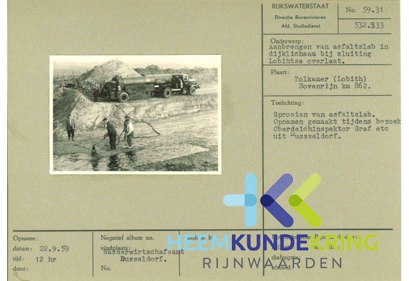 Lobithse overlaat Tolkamer 1959 F0000033